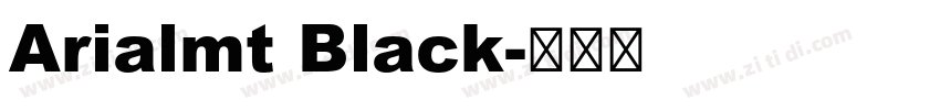 Arialmt Black字体转换